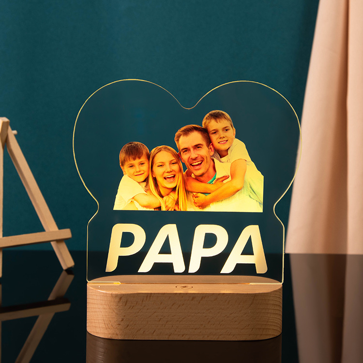 Personalized Photo Crystal Night Light