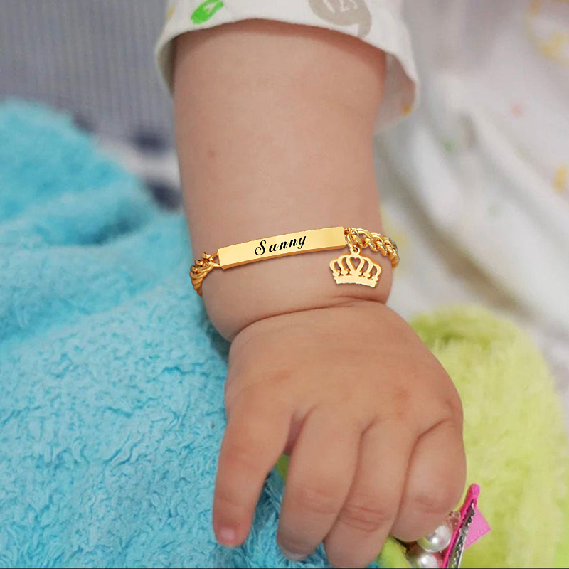 Personalize Baby Name Bracelet 