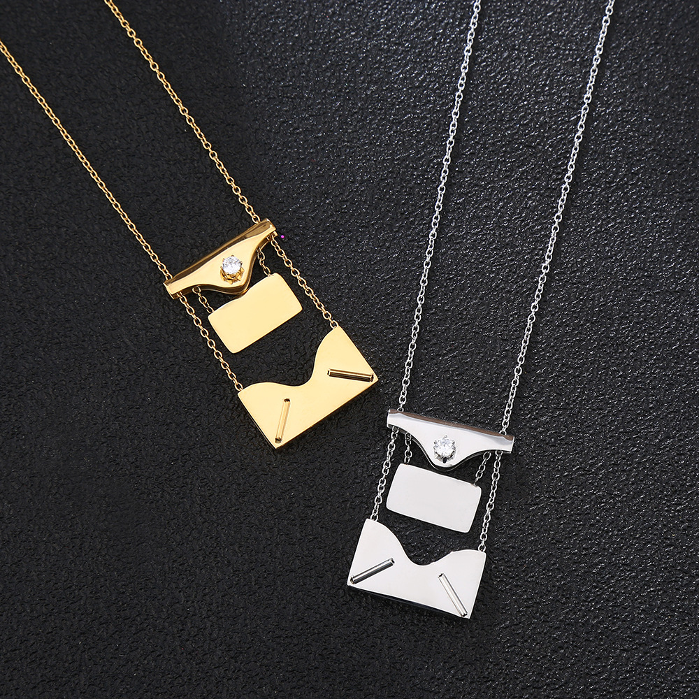 Personalized Envelope love letter necklace