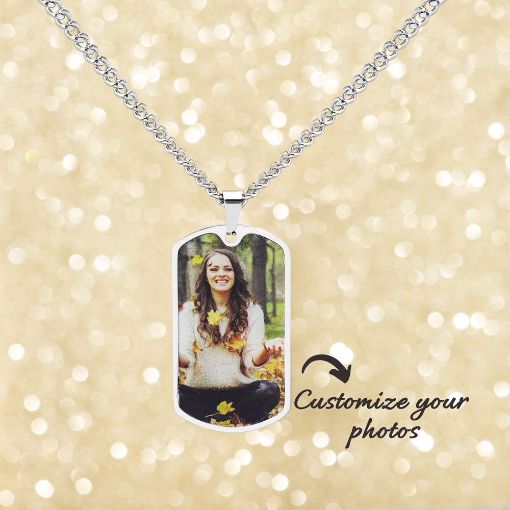  Personalized photo Necklace 
