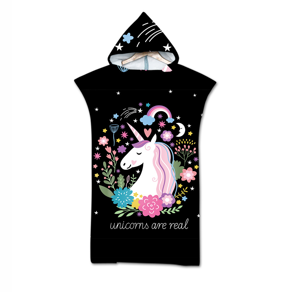 personalized Photo Logo Cape Hooded Bath Towel Robe