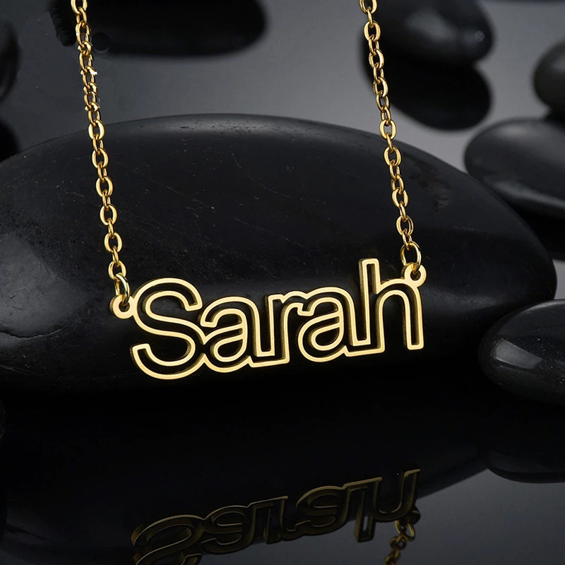 Hollow out Personalized name necklace