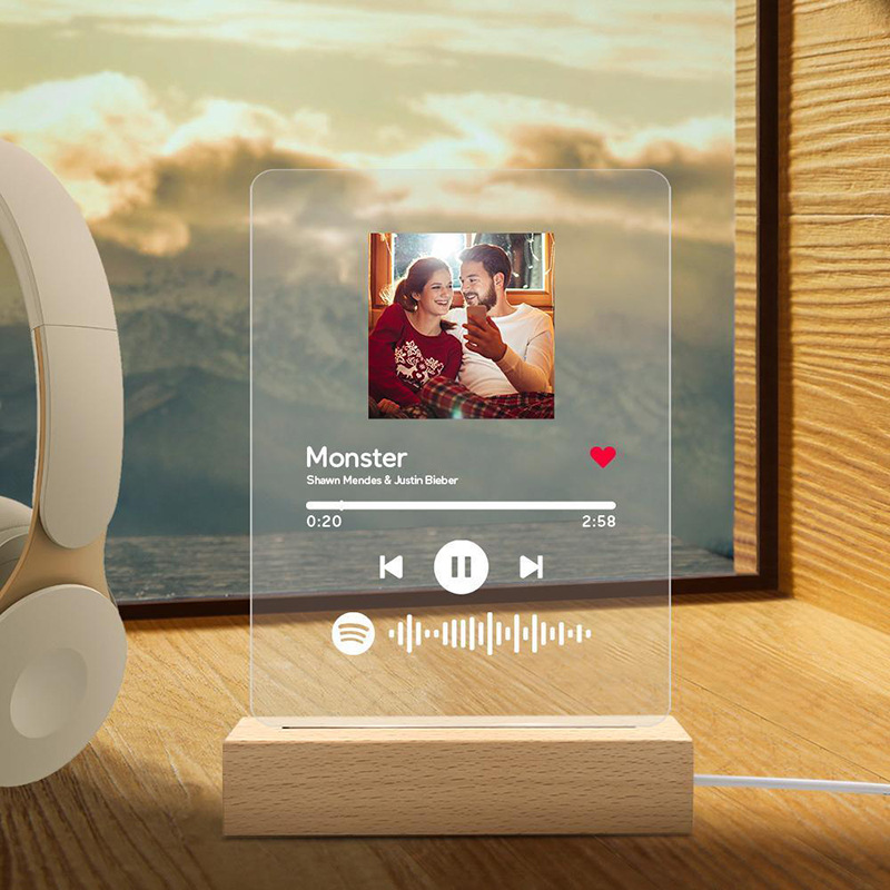 Personalized Spotify Acrylic nightlight