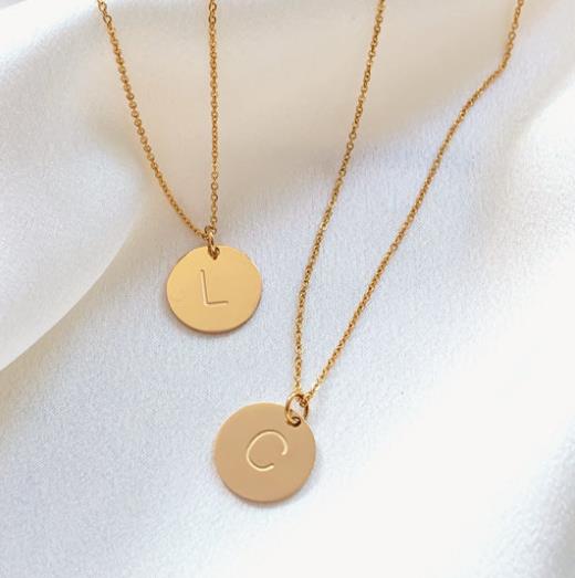 IDYLLE INITIAL GOLD-TONE NECKLACE