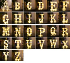 Personalized Alphabet Letter LED Light
