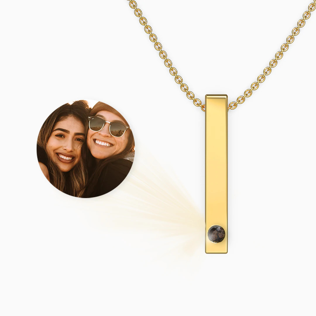 Personalized Pendant Projection Necklace