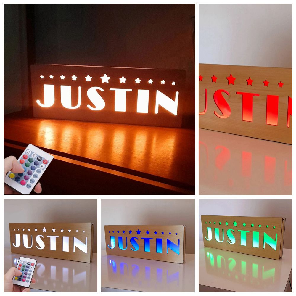 Personalized Remote Control Lights USB LED Night Light