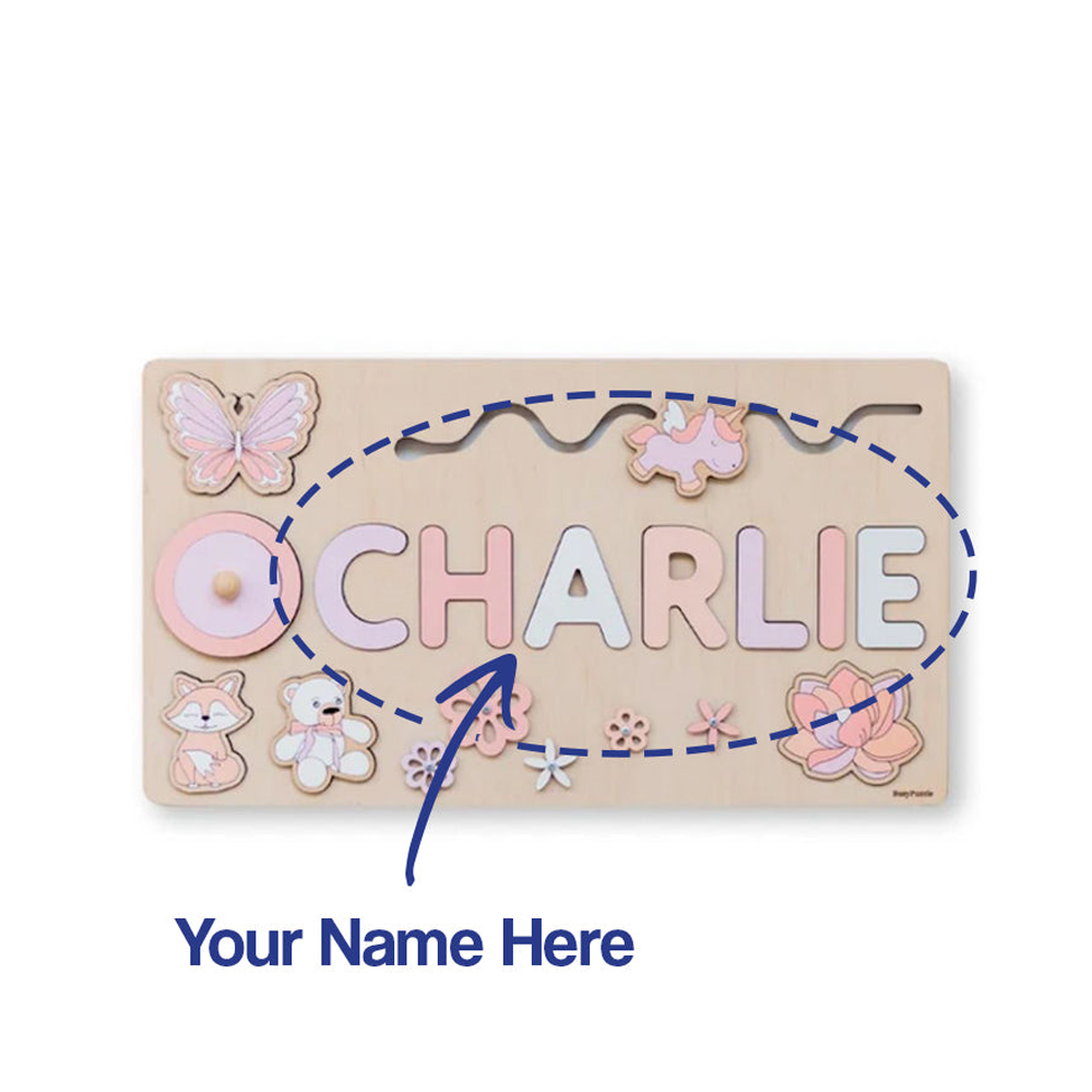 CUSTOM NAME MONTESSORI WOODEN BOARD