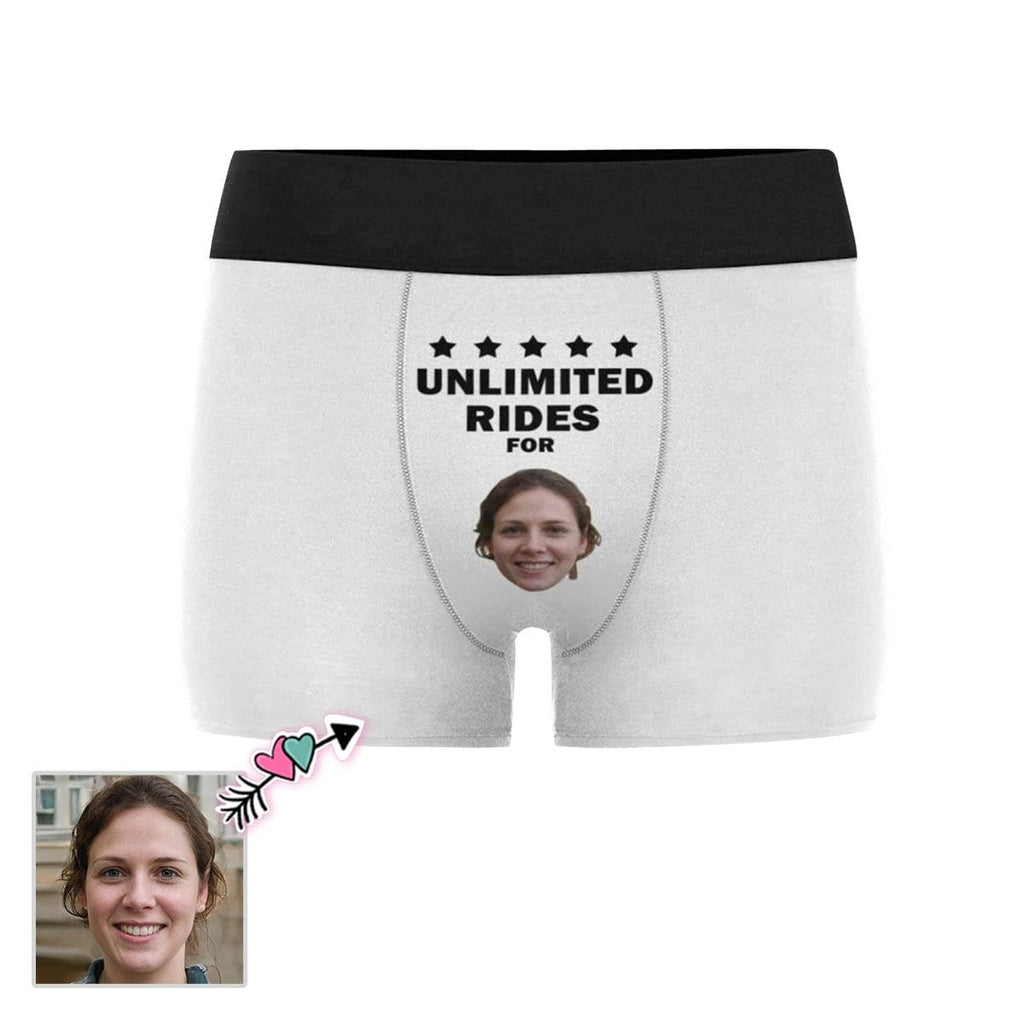 Custom Face Men's Boxer Briefs Printed Funny Undies 