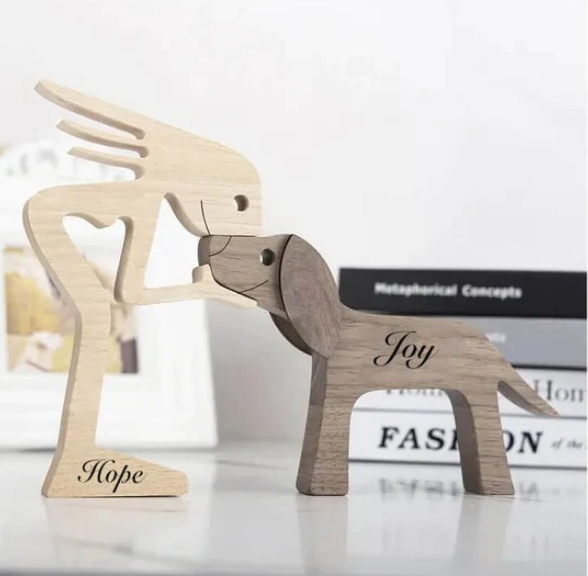 Personalized Carved Wooden Doll