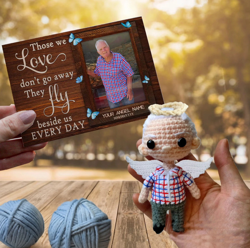 Personalized Hand Knitted Doll