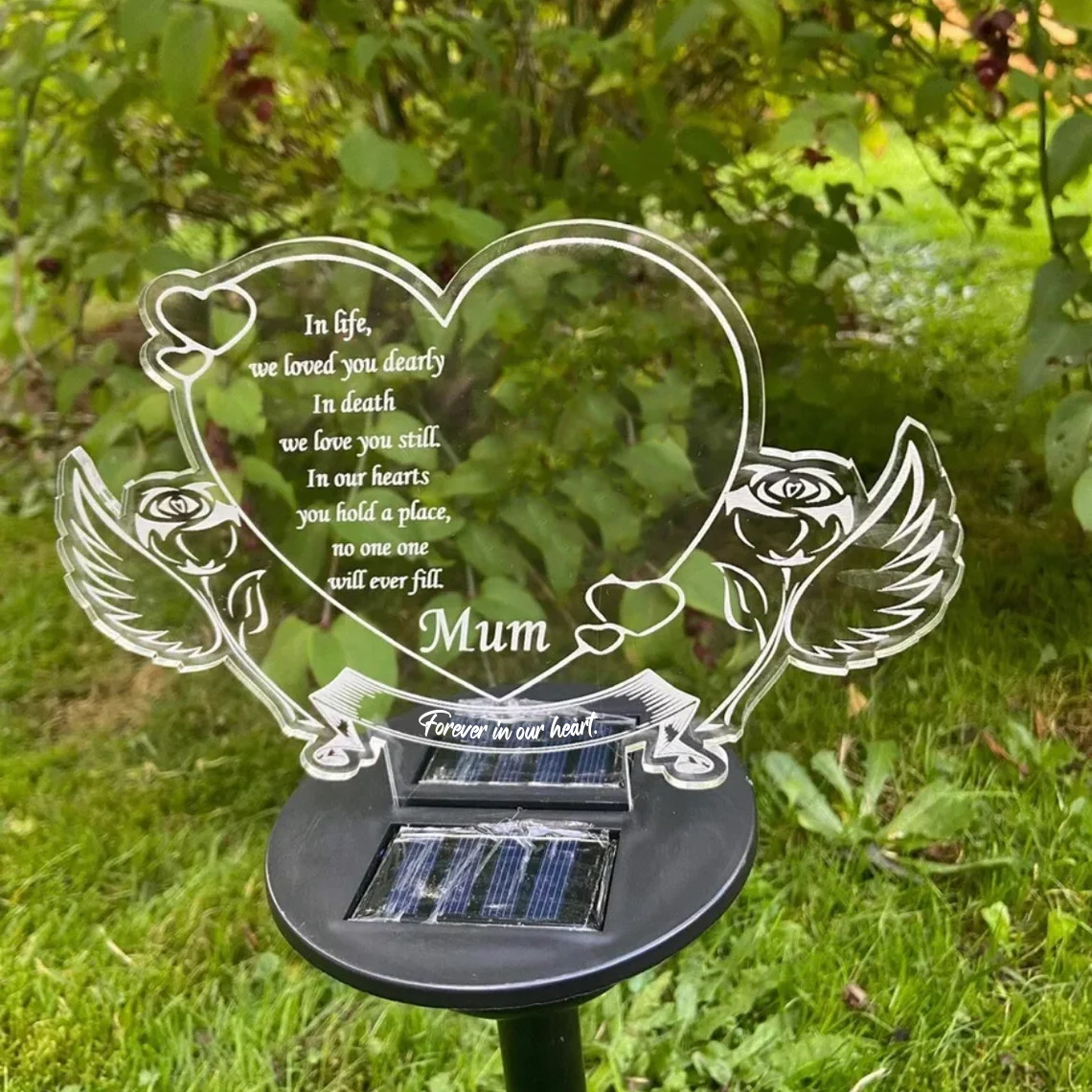 Personalized Acrylic Solar Light
