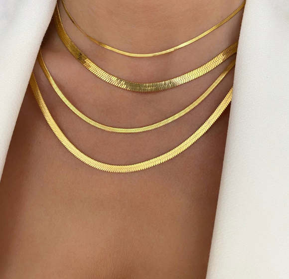 Fashion Stainless Steel Snake Bone Chain