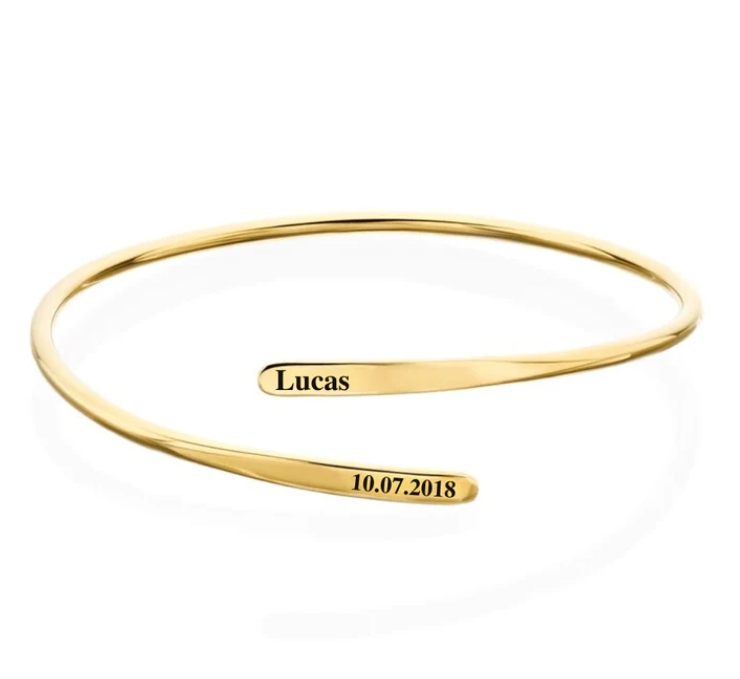 Adjustable Bracelet with Engraving