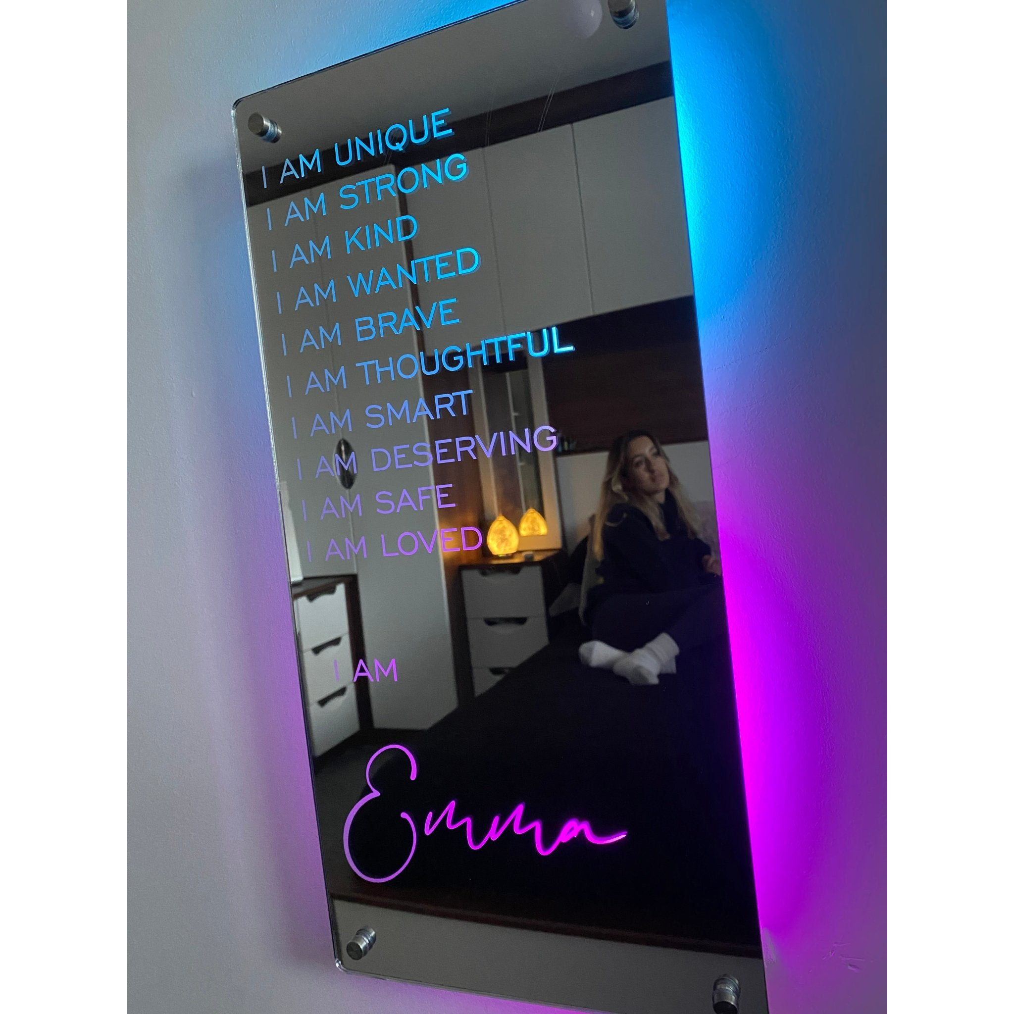 Personalized LED illuminated Mirror