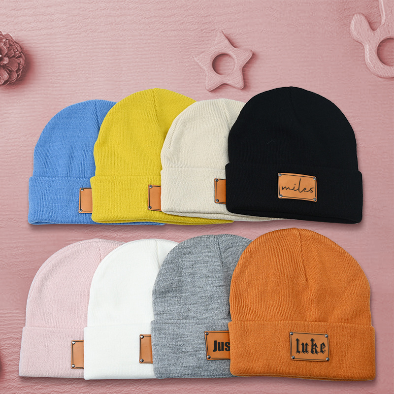 Custom Name Beanies for Mom & Kids