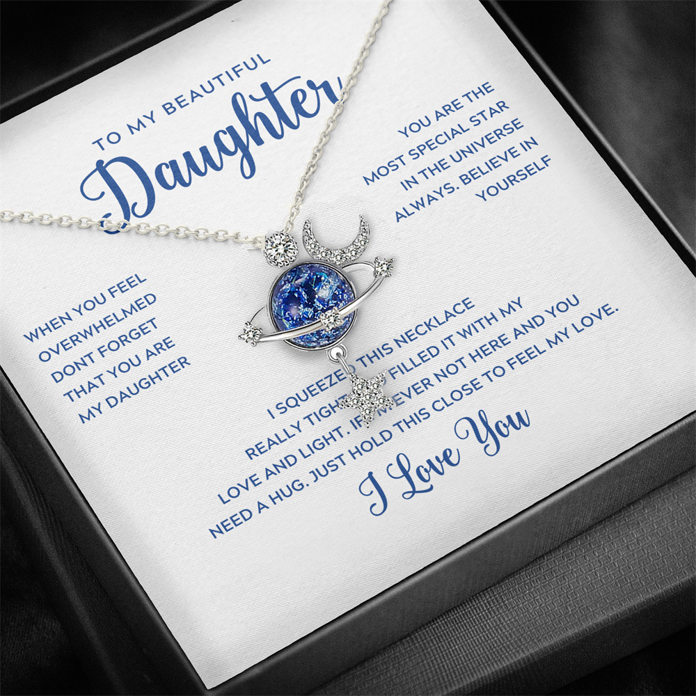 Necklace gift to daughter love you forever