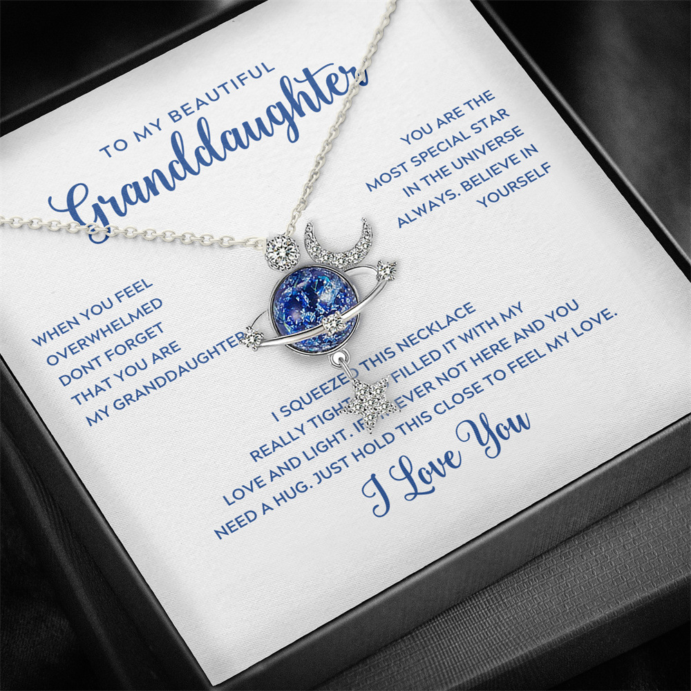 Necklace gift to granddaughter love you forever