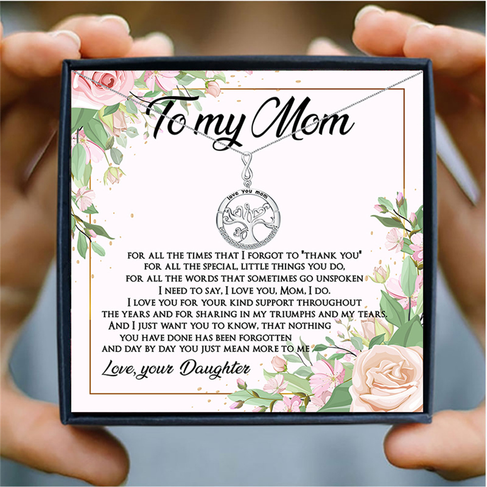 Tree of life necklace gift for mom