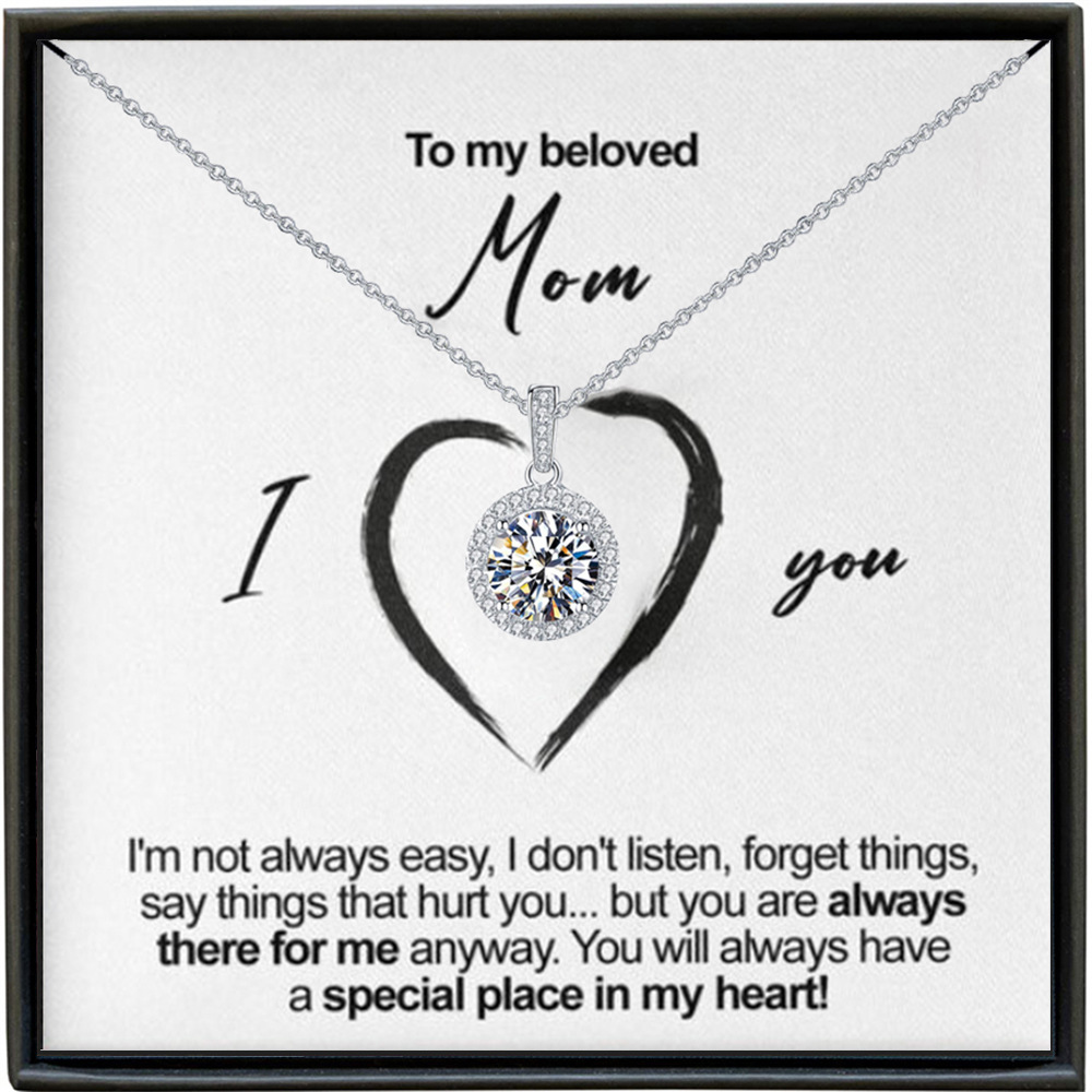 Full moon night necklace gift for moom