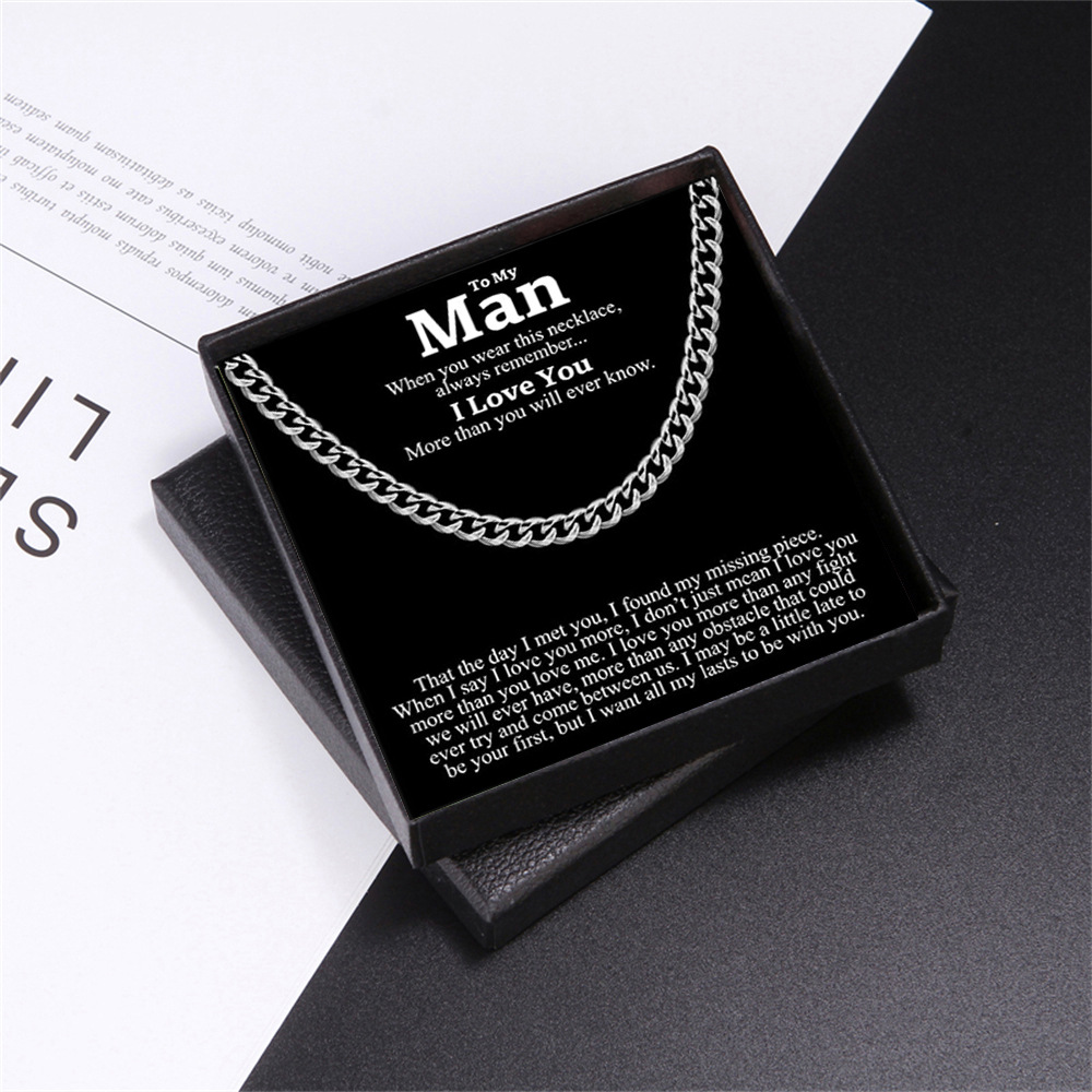 Cuban chain gift for man