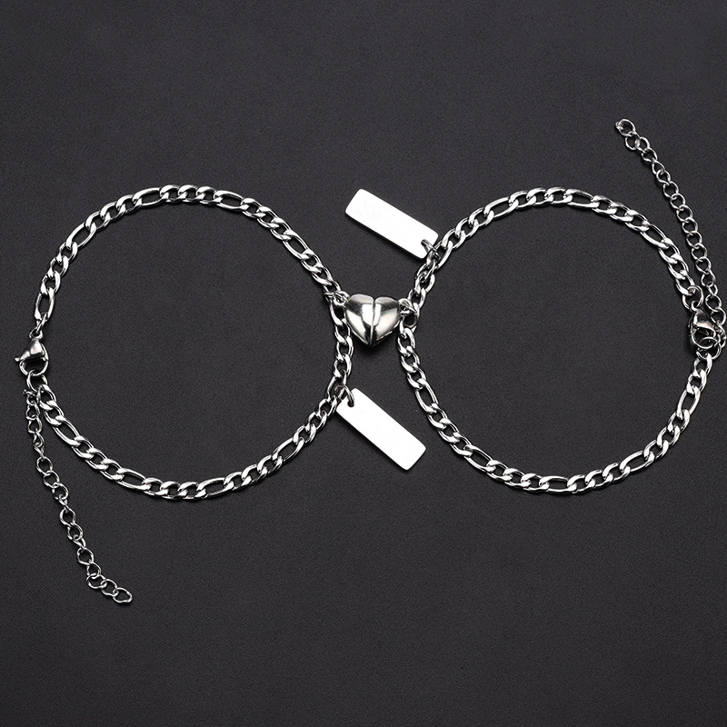 Love pendant couple bracelet magnet