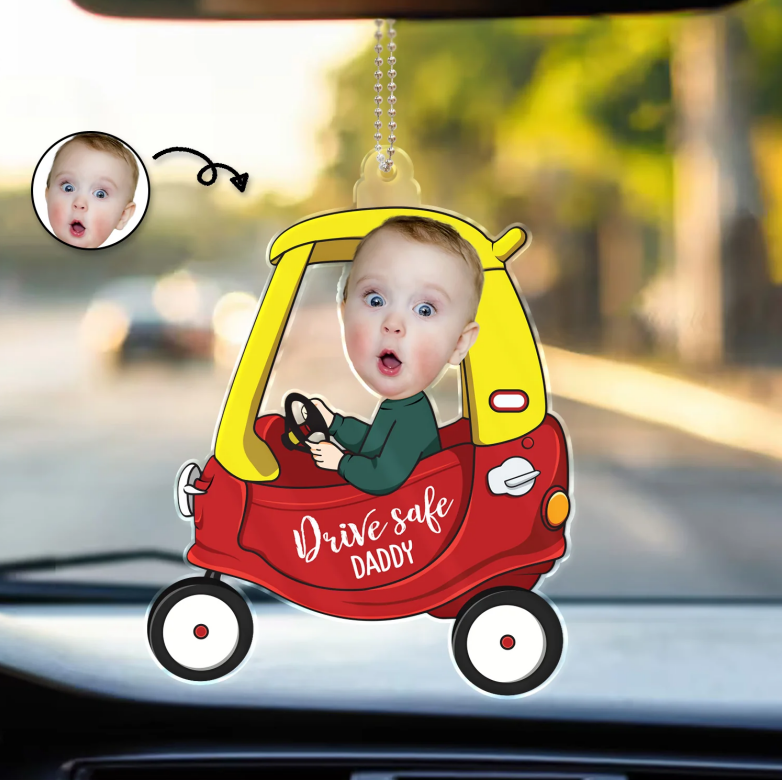 Custom head portrait Small car pendant