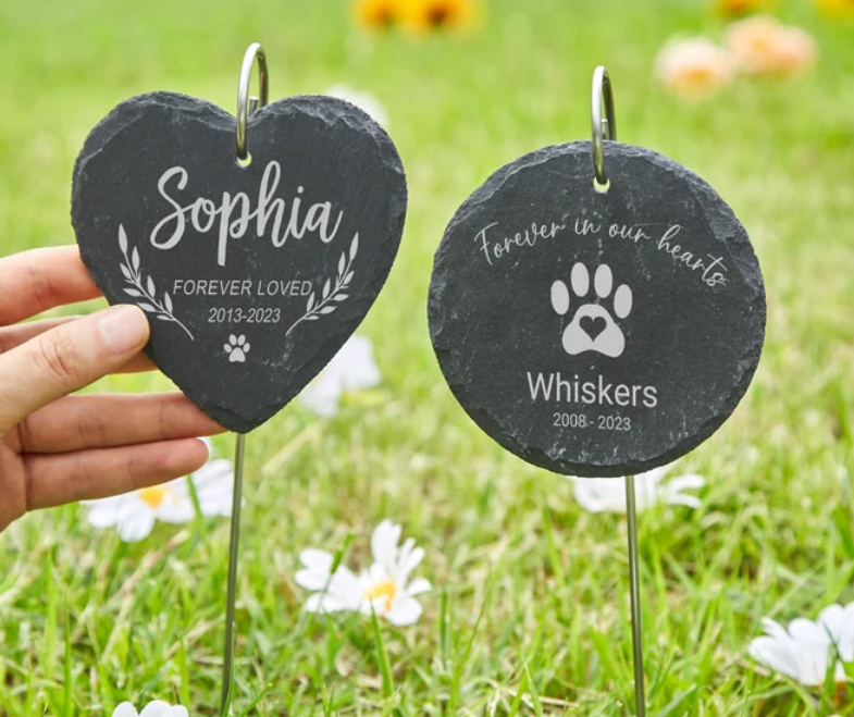 Personalized Pet Memorial Stone for home & garden