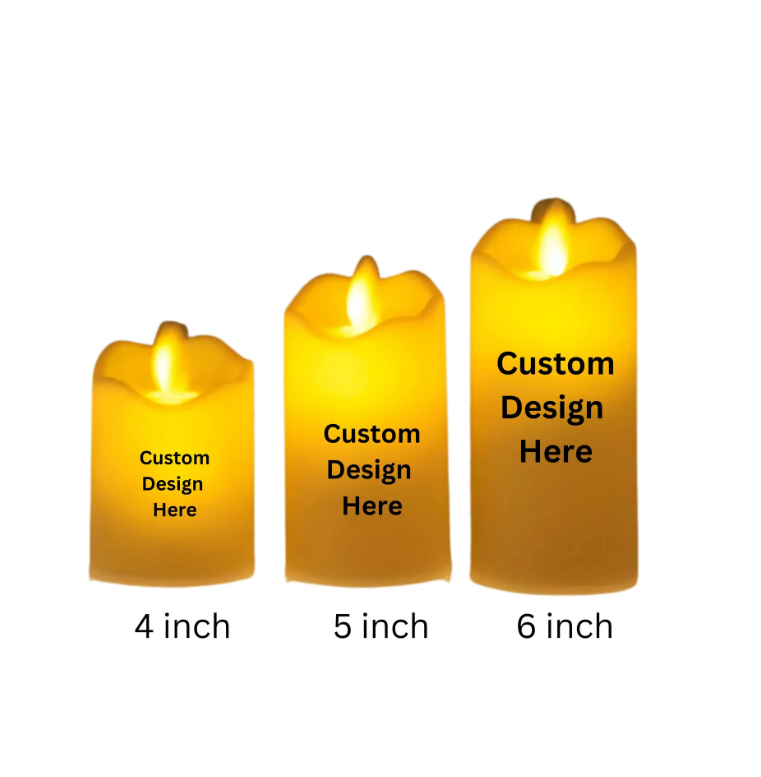 Personalized Plastic LED Candle