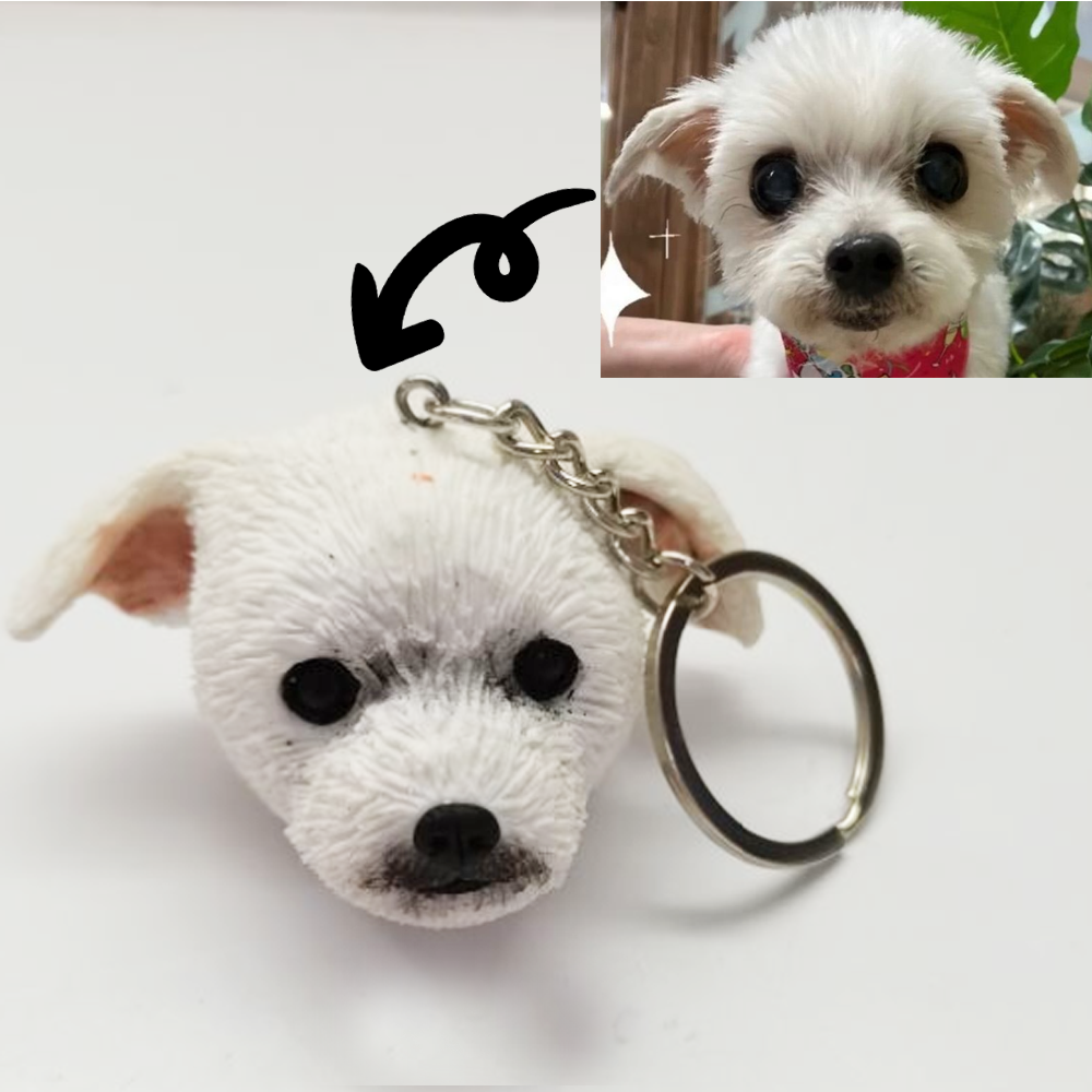 Dog Head Key Chain