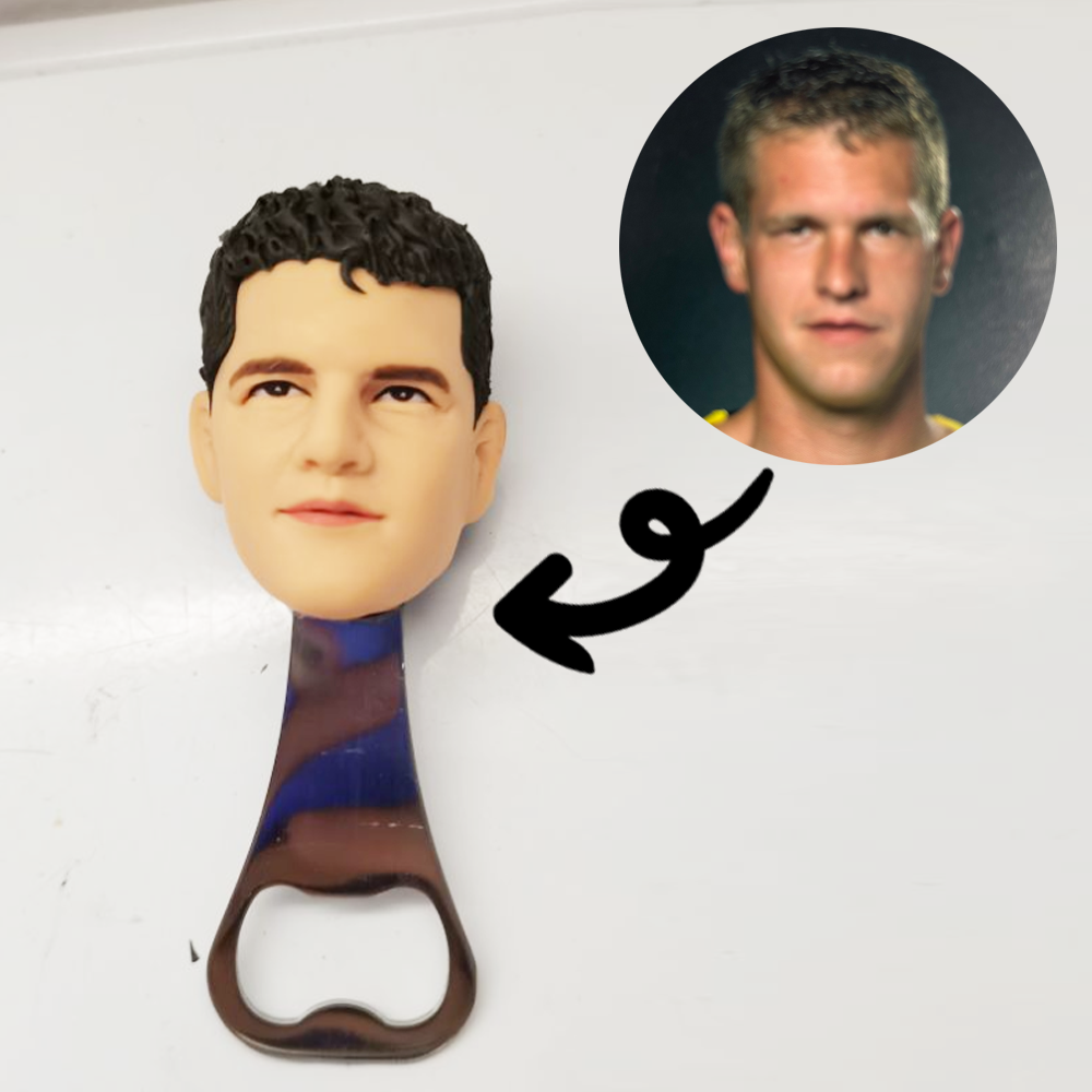 Single magnetic bottle opener