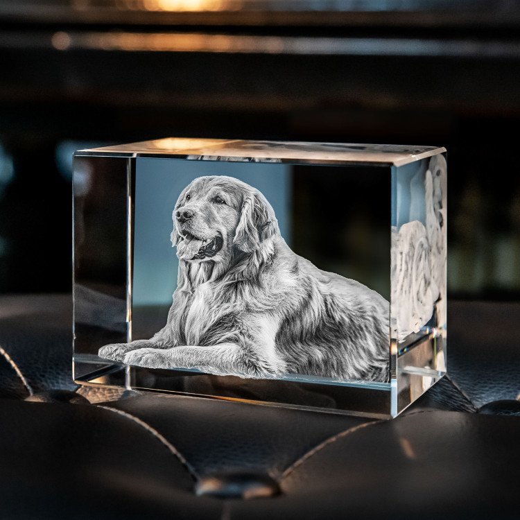 Personalized 2D/3D Photo Crystal Lamp With or Without Base