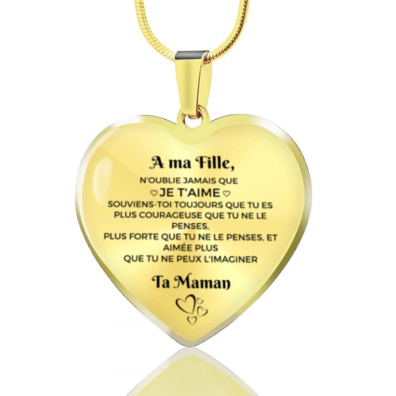 Personalized heart necklace