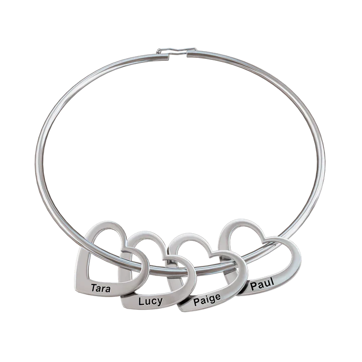 Personlized heart bracelet