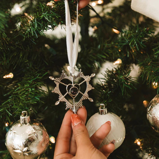 Personalized Sacred Heart Photo Ornament