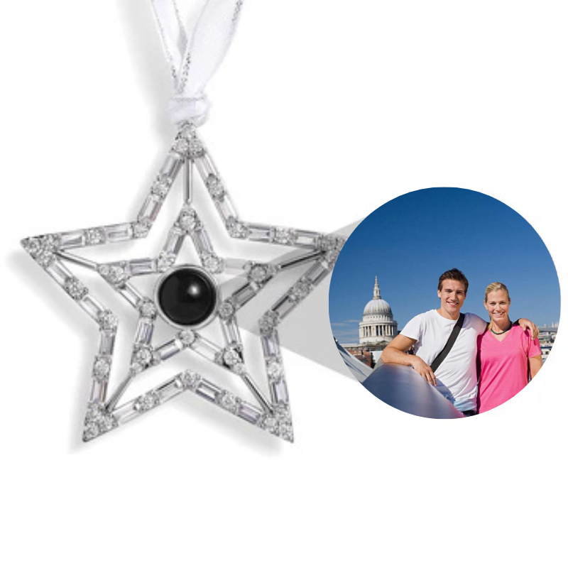 Personalized Star Photo Ornament