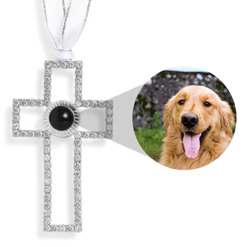 Personalized Cross Photo Ornament