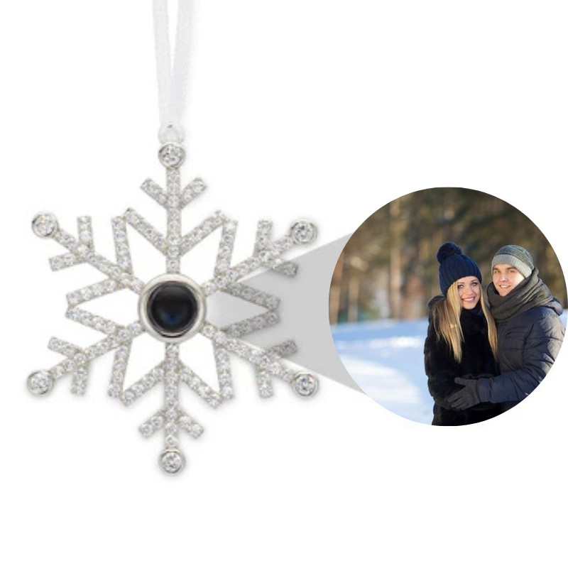 Personalized Snowflake Photo Ornament