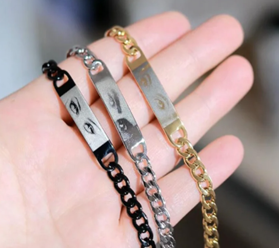 Personlized stainless steel bracelet