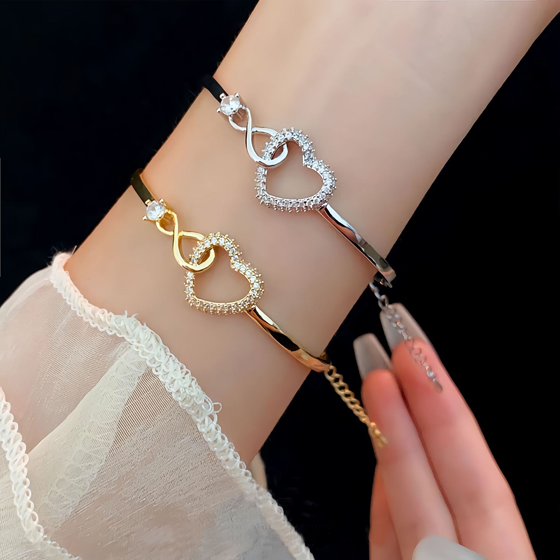 Skeleton Heart Bracelet