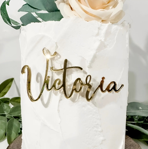 Custom Acrylic Name Sign Cake Topper