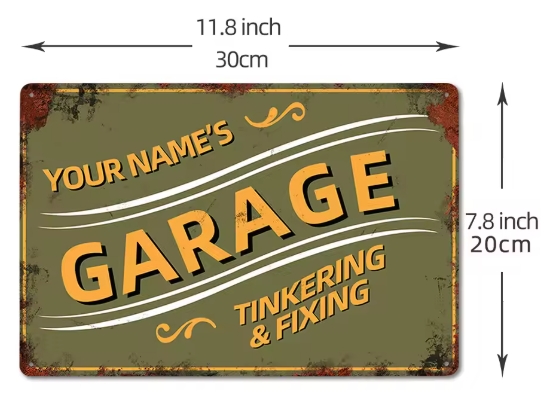  Customizable Vintage Metal Sign