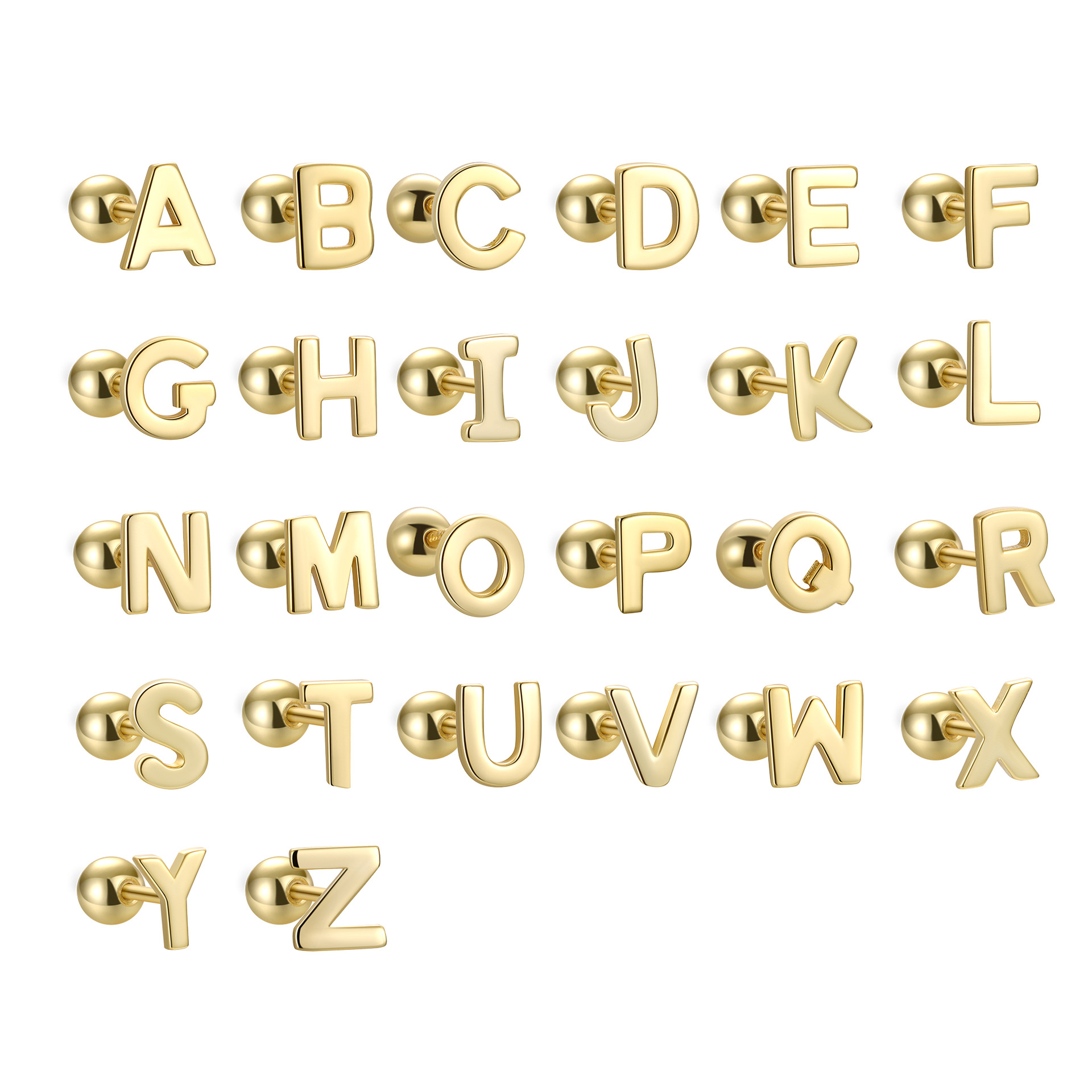 Initial S925 Earrings