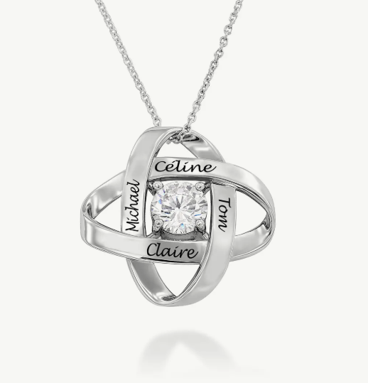 Four-leaf clover pendant necklace