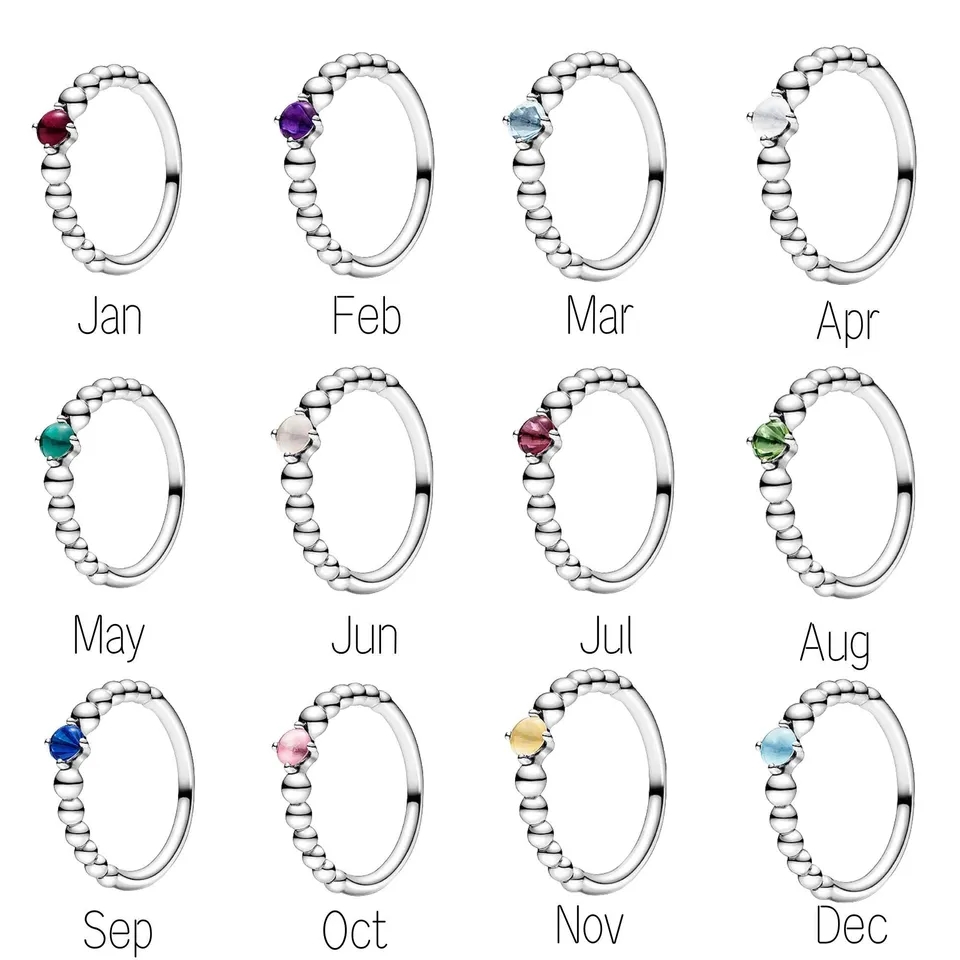 925 Sterling Silver birstone ring