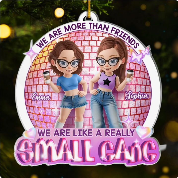 Personalized Best Friend Christmas Ornament - Custom Acrylic Ornament