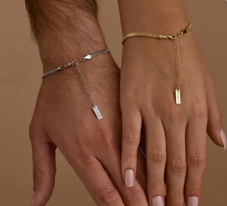 Stainless steel Engraving bracelet