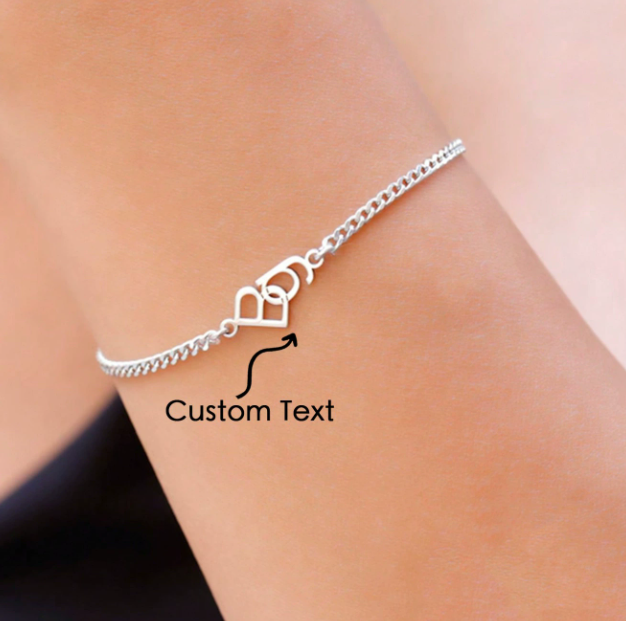 Alphabet link bracelet