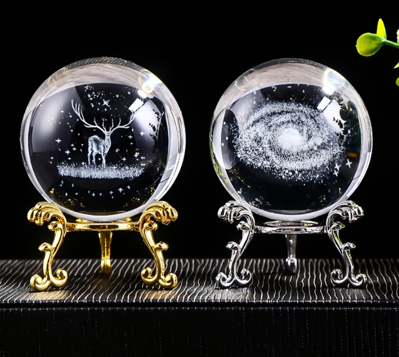 Personalized Photo Crystal Ball with base