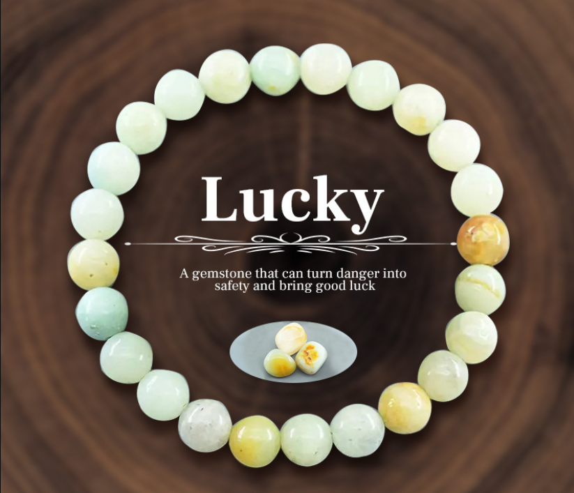 Natural Crystal and Agate Bracelet